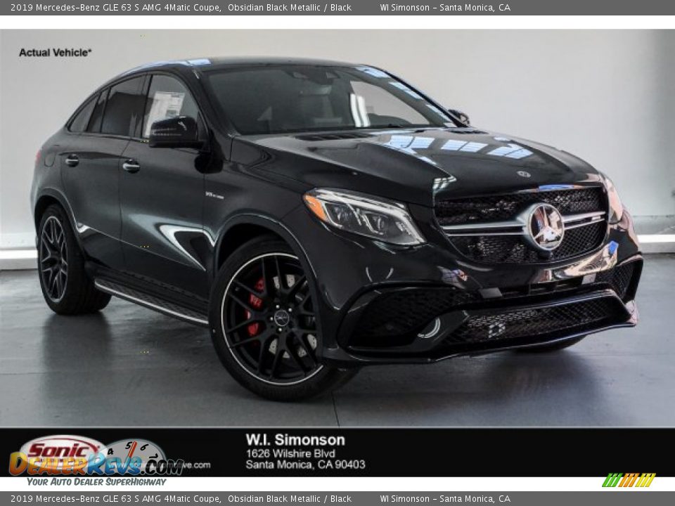 2019 Mercedes-Benz GLE 63 S AMG 4Matic Coupe Obsidian Black Metallic / Black Photo #1