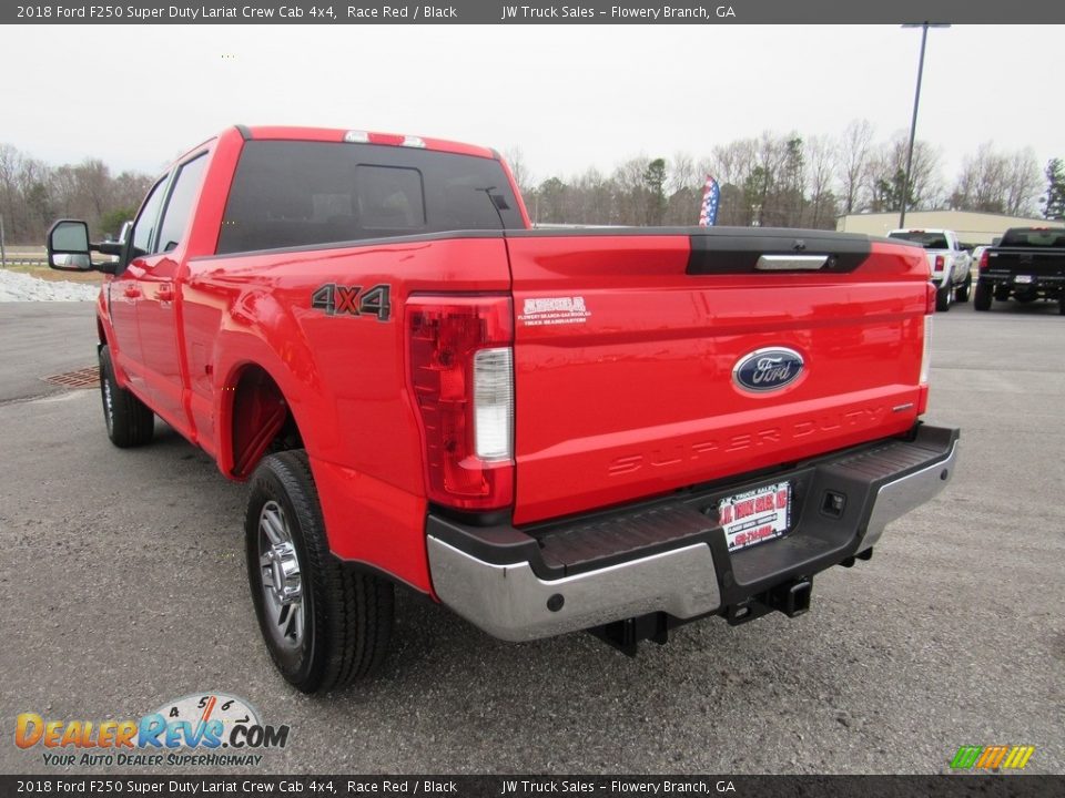 2018 Ford F250 Super Duty Lariat Crew Cab 4x4 Race Red / Black Photo #3