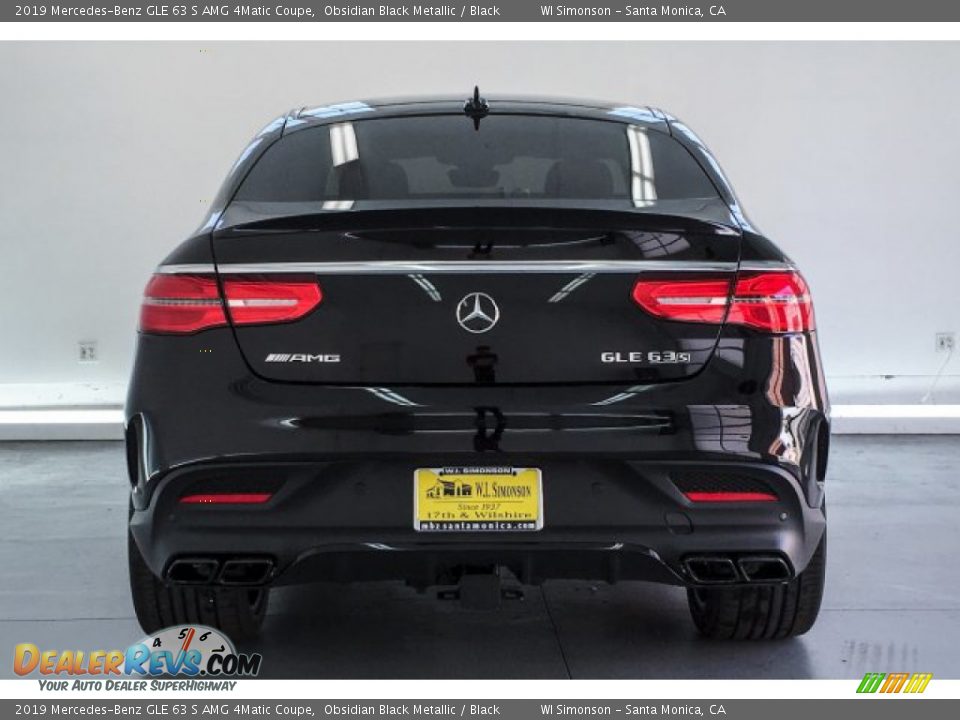 2019 Mercedes-Benz GLE 63 S AMG 4Matic Coupe Obsidian Black Metallic / Black Photo #3
