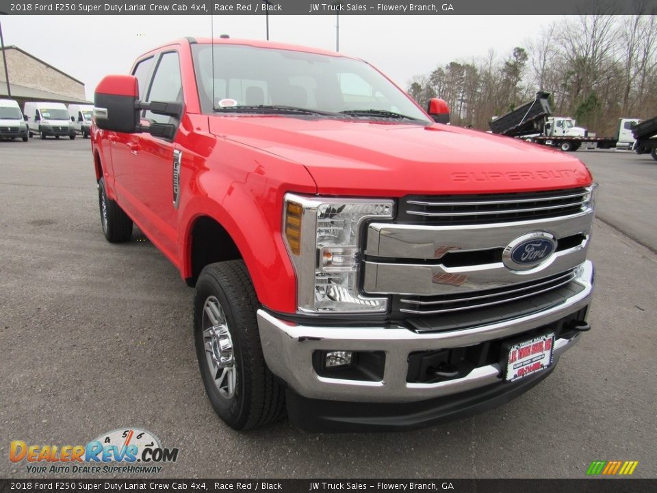 2018 Ford F250 Super Duty Lariat Crew Cab 4x4 Race Red / Black Photo #7