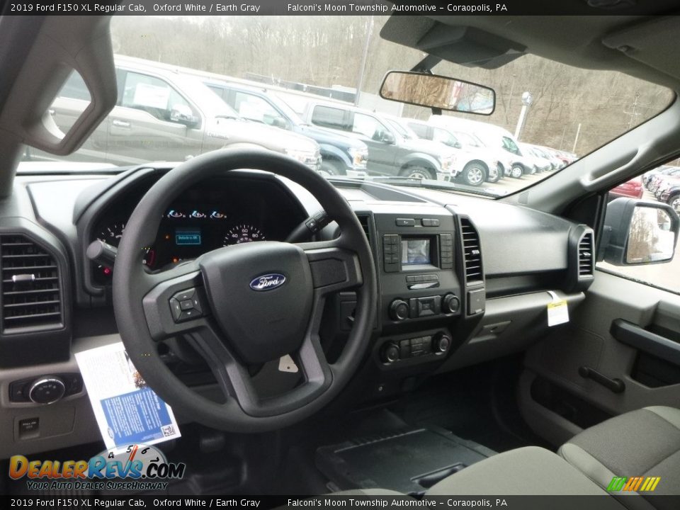 2019 Ford F150 XL Regular Cab Oxford White / Earth Gray Photo #12