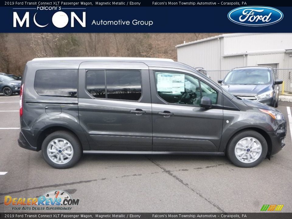 2019 Ford Transit Connect XLT Passenger Wagon Magnetic Metallic / Ebony Photo #1