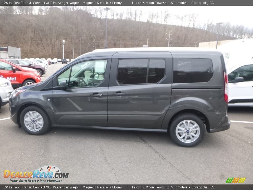2019 Ford Transit Connect XLT Passenger Wagon Magnetic Metallic / Ebony Photo #6