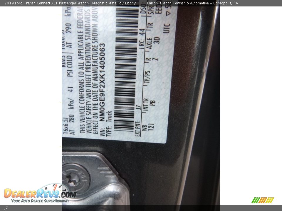 Ford Color Code J7 Magnetic Metallic