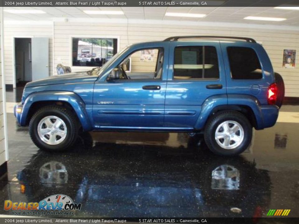 2004 Jeep Liberty Limited Atlantic Blue Pearl / Light Taupe/Taupe Photo #1