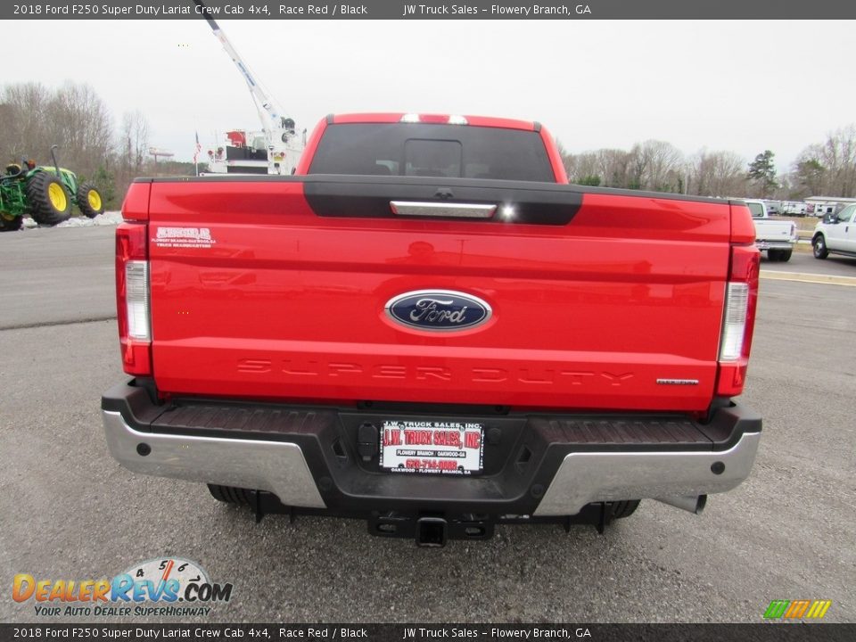 2018 Ford F250 Super Duty Lariat Crew Cab 4x4 Race Red / Black Photo #36