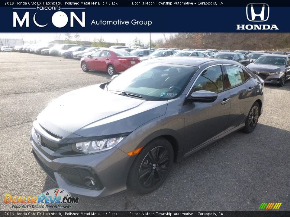 2019 Honda Civic EX Hatchback Polished Metal Metallic / Black Photo #1