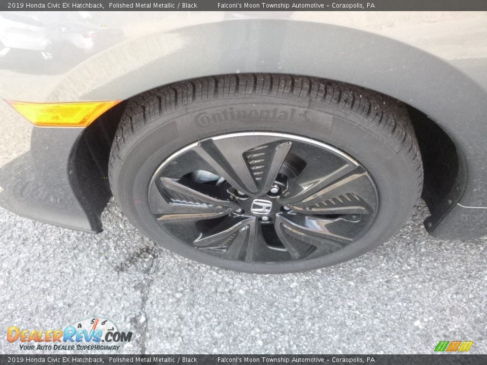 2019 Honda Civic EX Hatchback Polished Metal Metallic / Black Photo #2