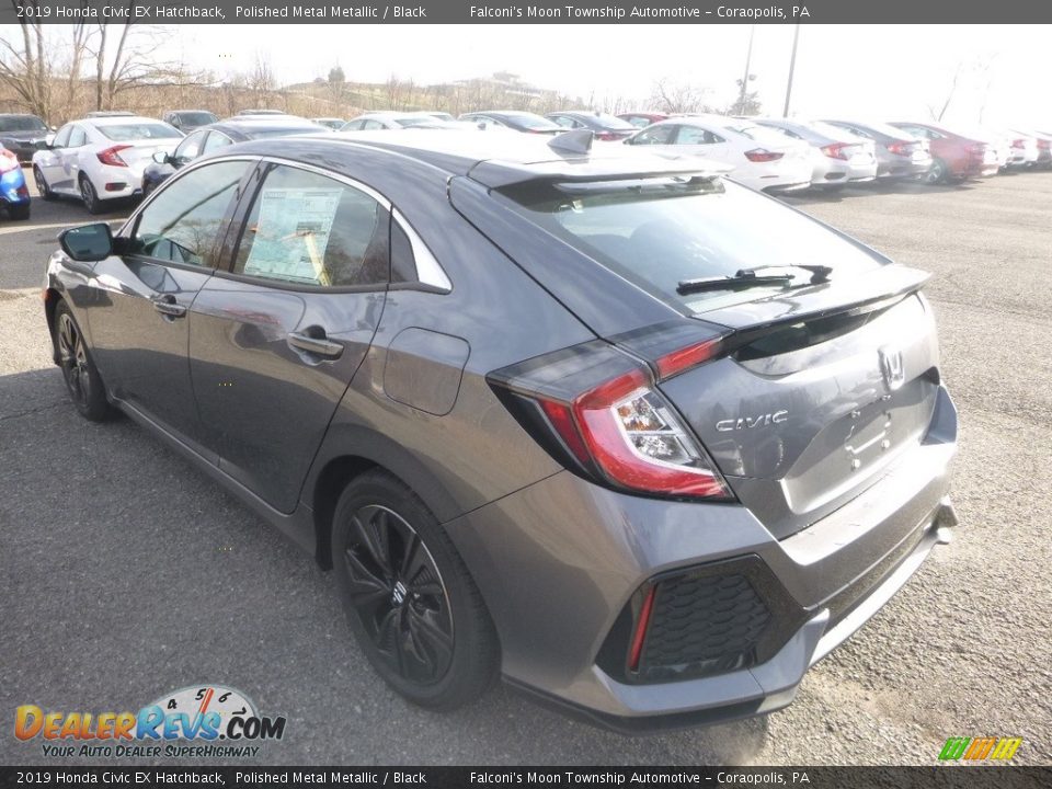 2019 Honda Civic EX Hatchback Polished Metal Metallic / Black Photo #3