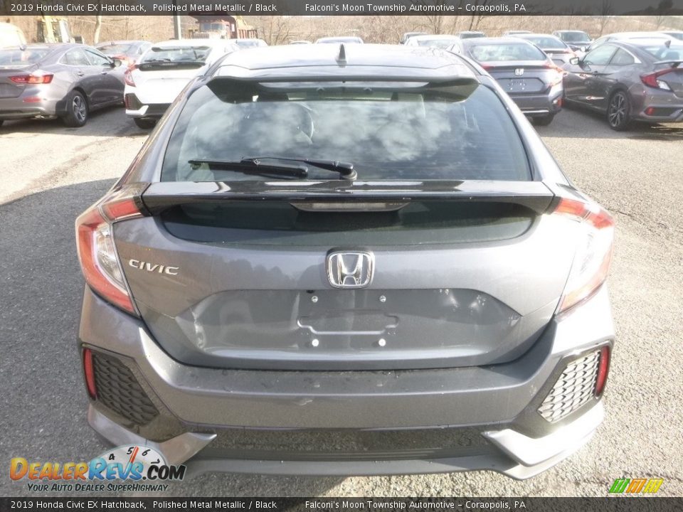 2019 Honda Civic EX Hatchback Polished Metal Metallic / Black Photo #4