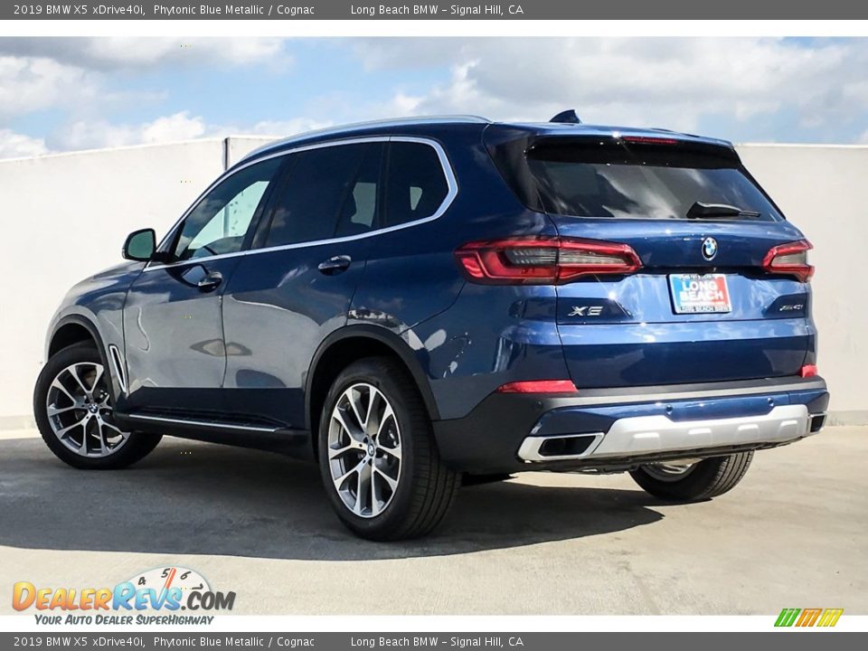 2019 BMW X5 xDrive40i Phytonic Blue Metallic / Cognac Photo #2