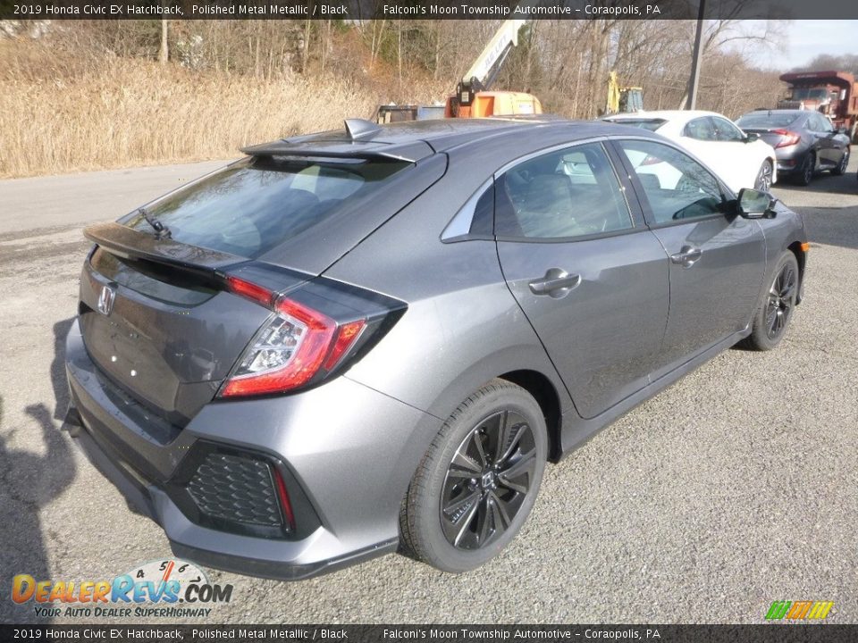 2019 Honda Civic EX Hatchback Polished Metal Metallic / Black Photo #5