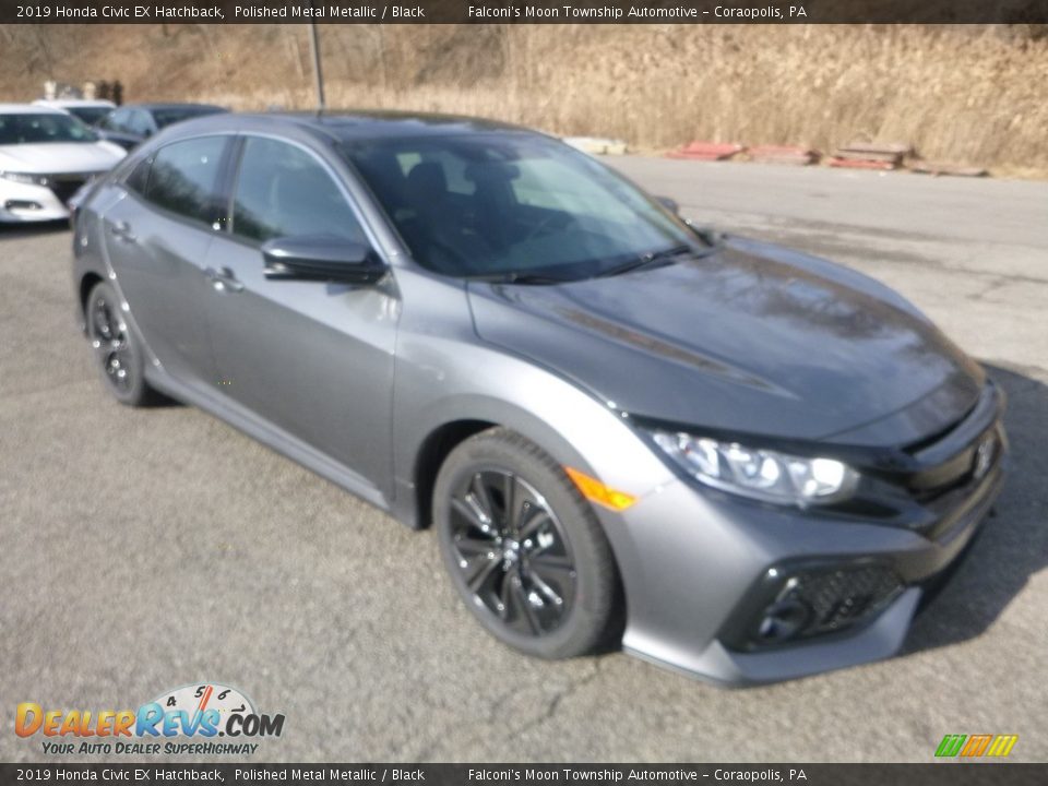 2019 Honda Civic EX Hatchback Polished Metal Metallic / Black Photo #6