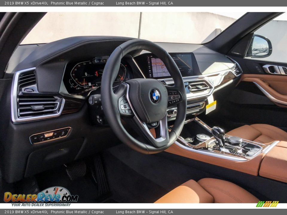2019 BMW X5 xDrive40i Phytonic Blue Metallic / Cognac Photo #4