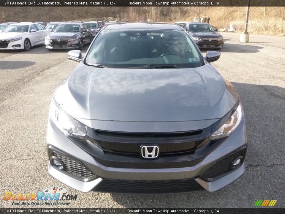 2019 Honda Civic EX Hatchback Polished Metal Metallic / Black Photo #7