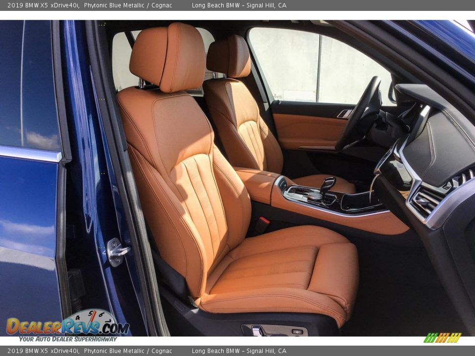 2019 BMW X5 xDrive40i Phytonic Blue Metallic / Cognac Photo #5