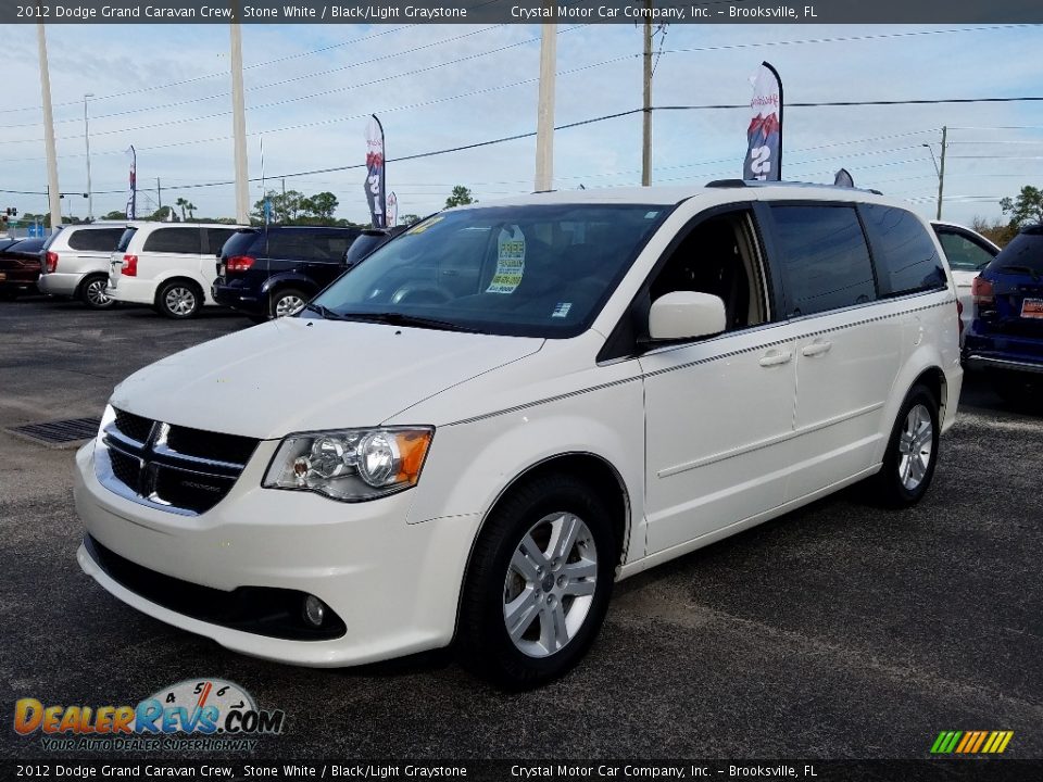 2012 Dodge Grand Caravan Crew Stone White / Black/Light Graystone Photo #1