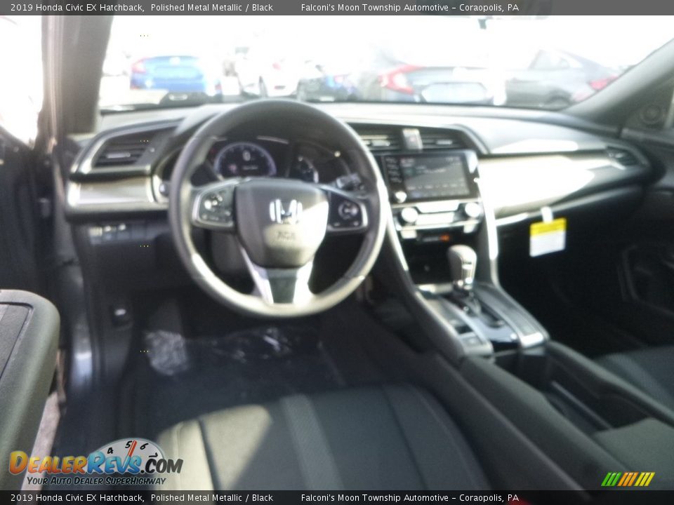 2019 Honda Civic EX Hatchback Polished Metal Metallic / Black Photo #10