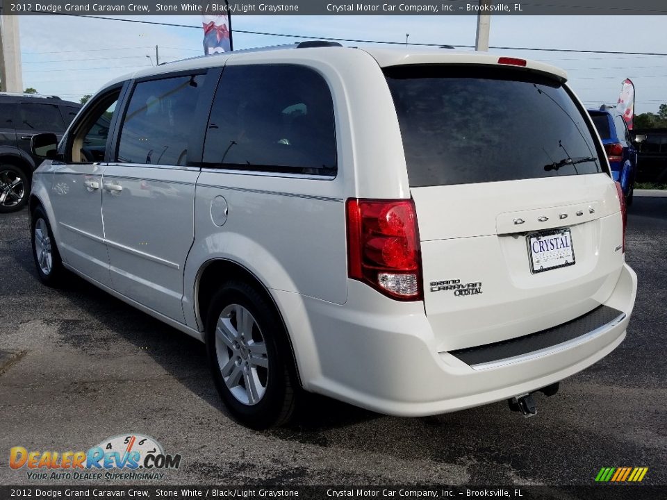2012 Dodge Grand Caravan Crew Stone White / Black/Light Graystone Photo #3