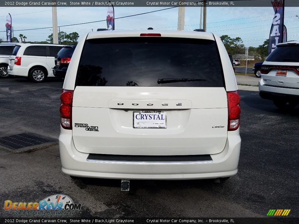 2012 Dodge Grand Caravan Crew Stone White / Black/Light Graystone Photo #4
