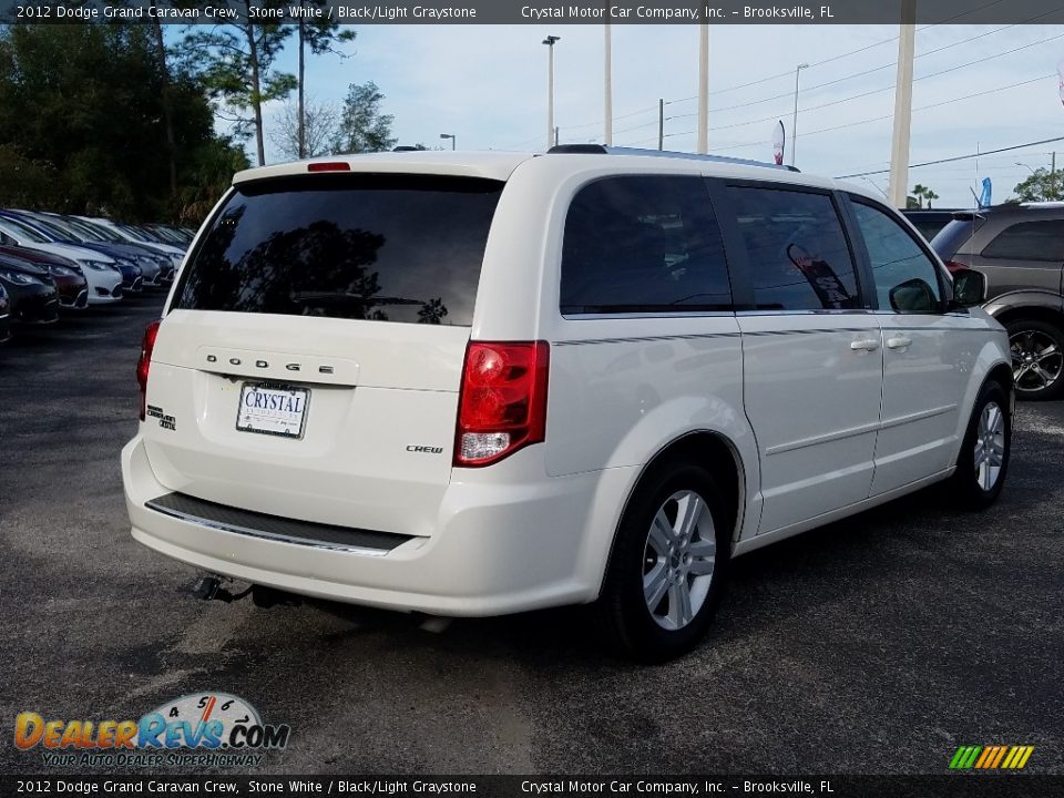 2012 Dodge Grand Caravan Crew Stone White / Black/Light Graystone Photo #5
