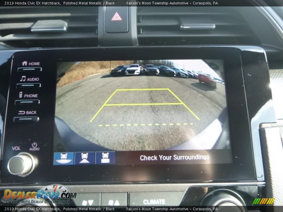 2019 Honda Civic EX Hatchback Polished Metal Metallic / Black Photo #15