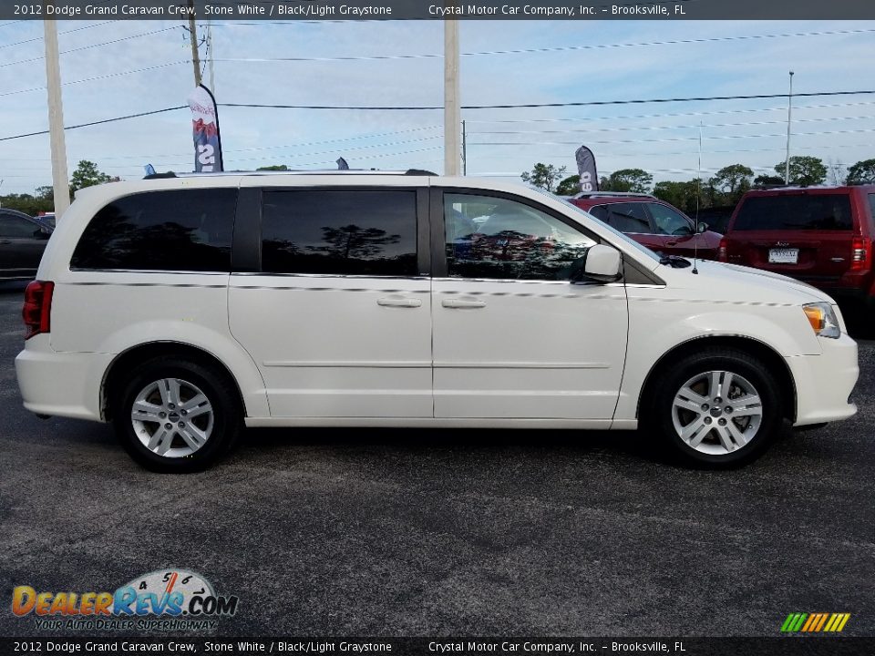 2012 Dodge Grand Caravan Crew Stone White / Black/Light Graystone Photo #6