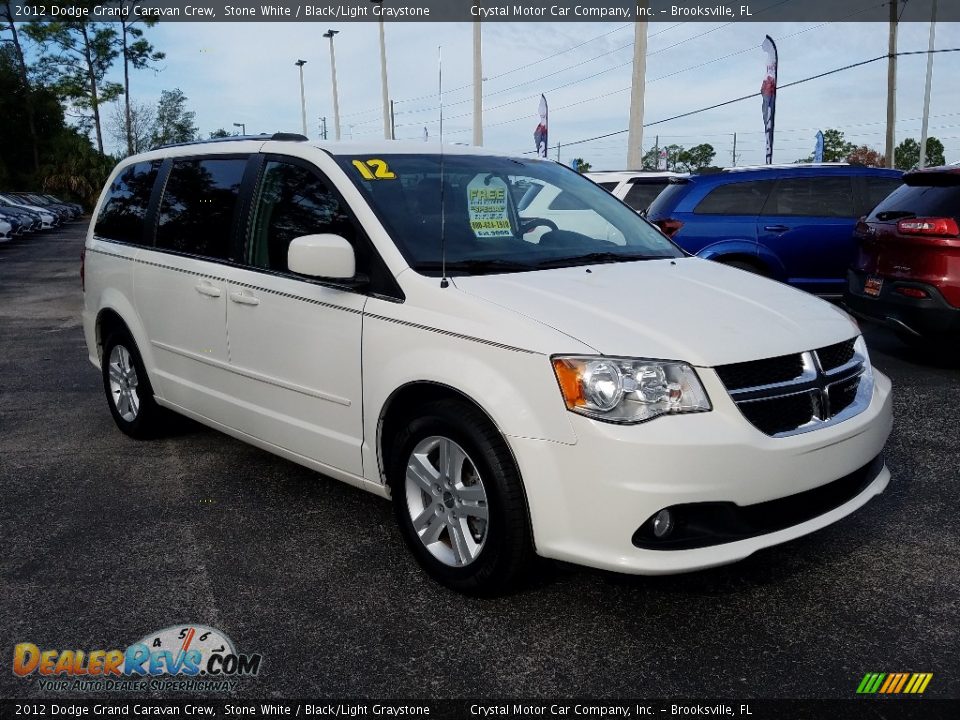 2012 Dodge Grand Caravan Crew Stone White / Black/Light Graystone Photo #7