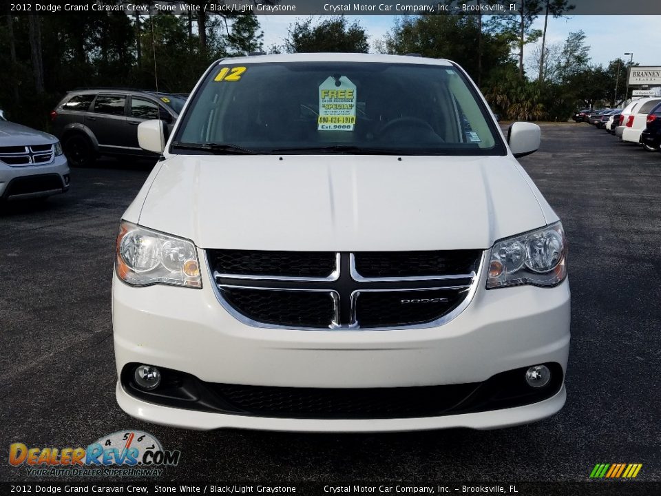 2012 Dodge Grand Caravan Crew Stone White / Black/Light Graystone Photo #8