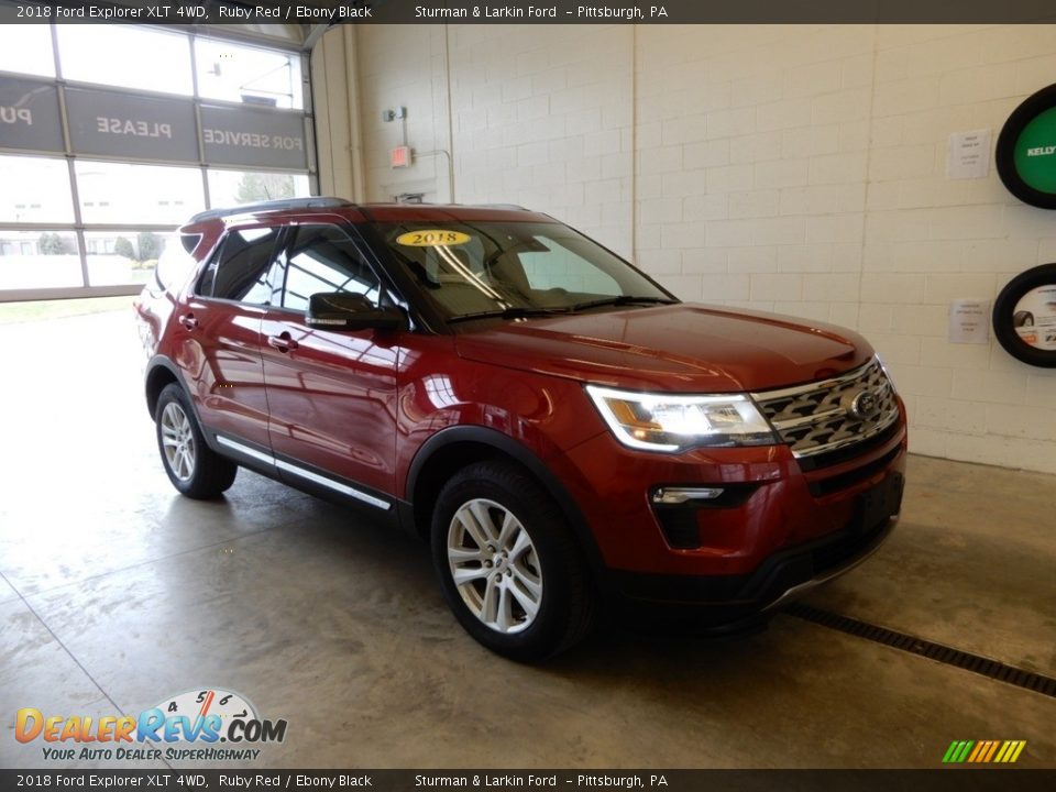2018 Ford Explorer XLT 4WD Ruby Red / Ebony Black Photo #1
