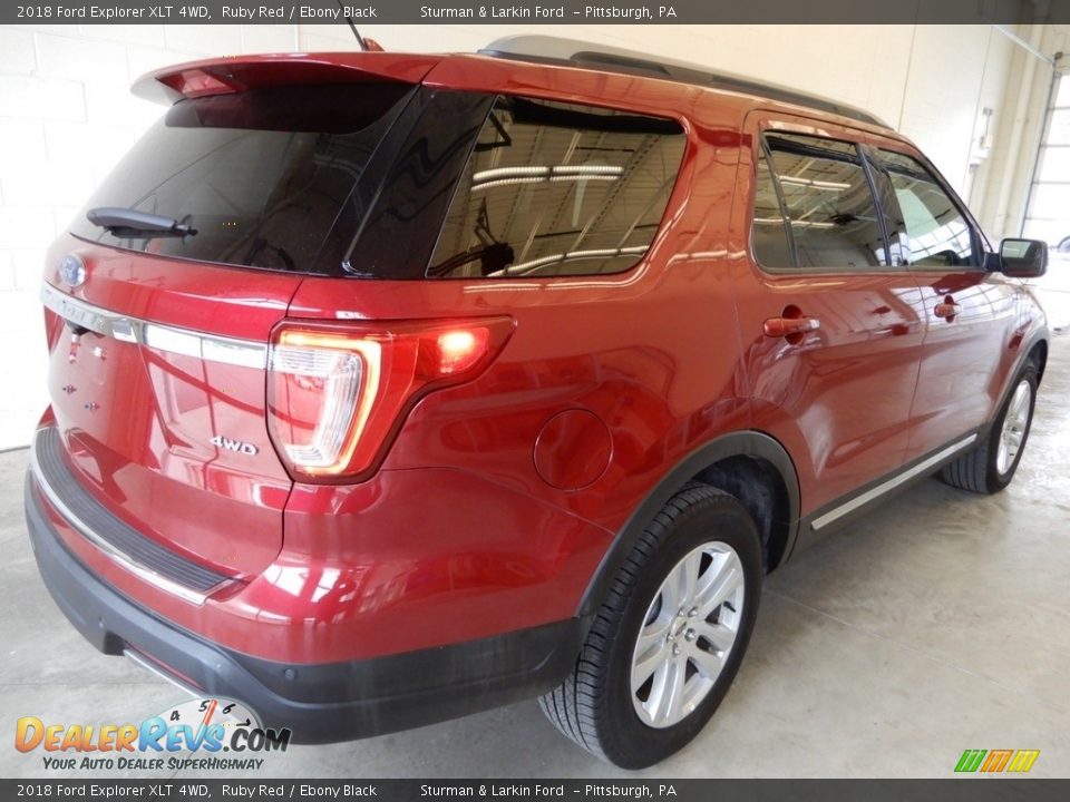 2018 Ford Explorer XLT 4WD Ruby Red / Ebony Black Photo #3