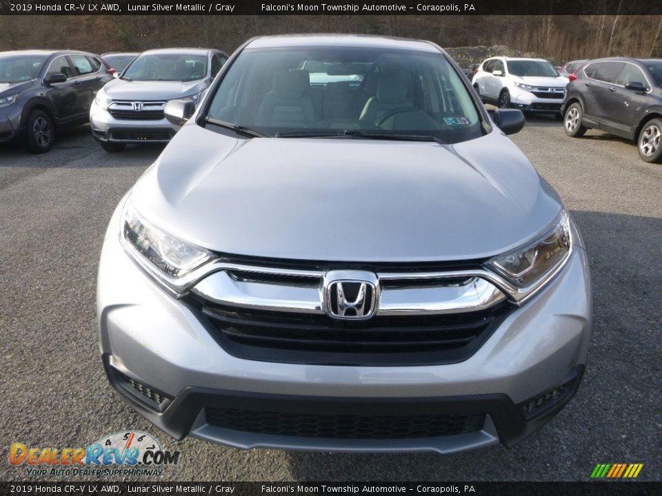 2019 Honda CR-V LX AWD Lunar Silver Metallic / Gray Photo #7