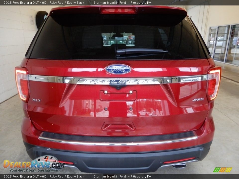 2018 Ford Explorer XLT 4WD Ruby Red / Ebony Black Photo #4