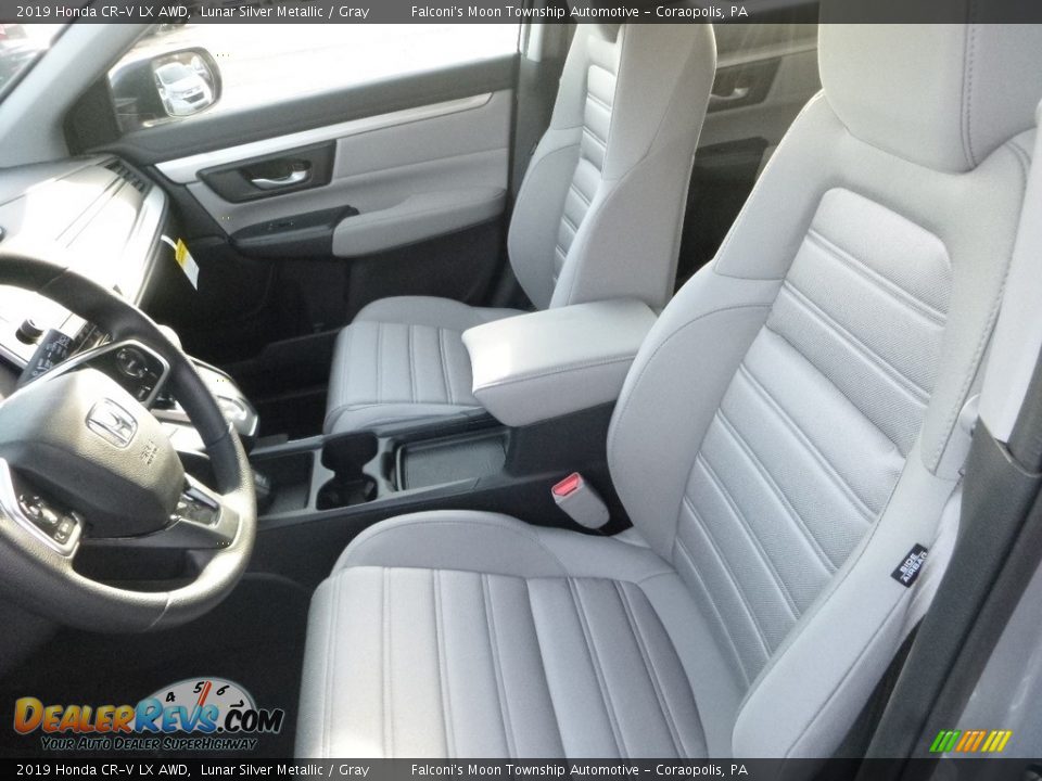 2019 Honda CR-V LX AWD Lunar Silver Metallic / Gray Photo #8