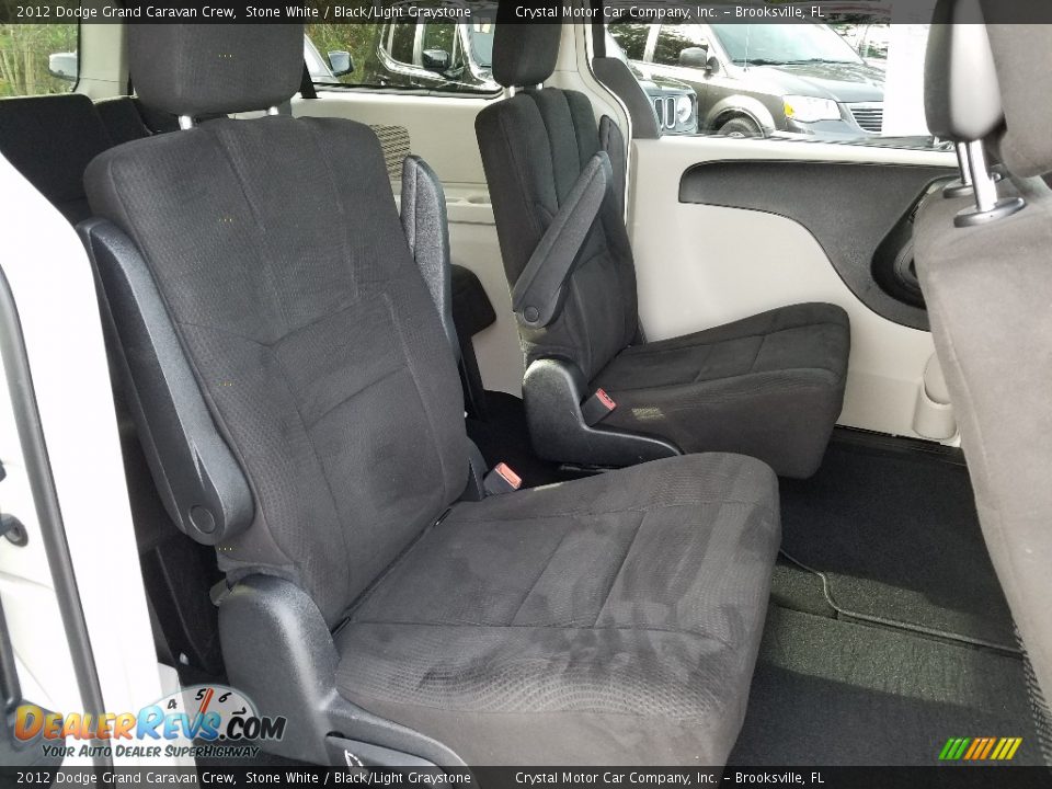 2012 Dodge Grand Caravan Crew Stone White / Black/Light Graystone Photo #12