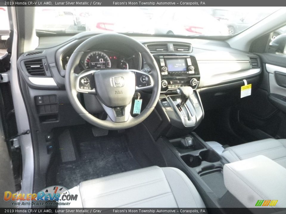 2019 Honda CR-V LX AWD Lunar Silver Metallic / Gray Photo #10