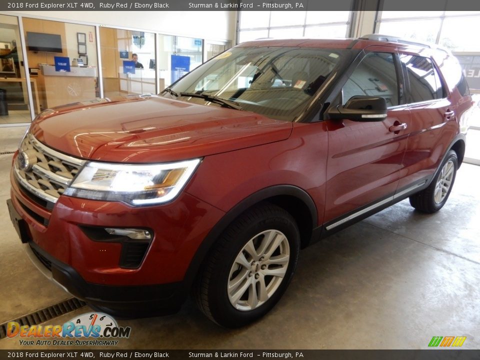 2018 Ford Explorer XLT 4WD Ruby Red / Ebony Black Photo #7