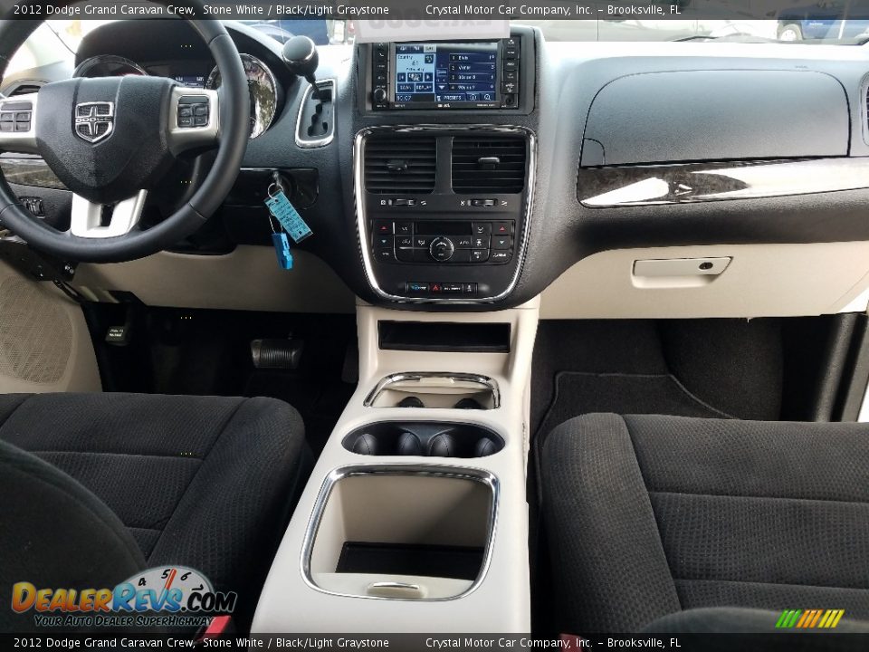 2012 Dodge Grand Caravan Crew Stone White / Black/Light Graystone Photo #14
