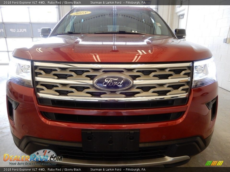 2018 Ford Explorer XLT 4WD Ruby Red / Ebony Black Photo #8