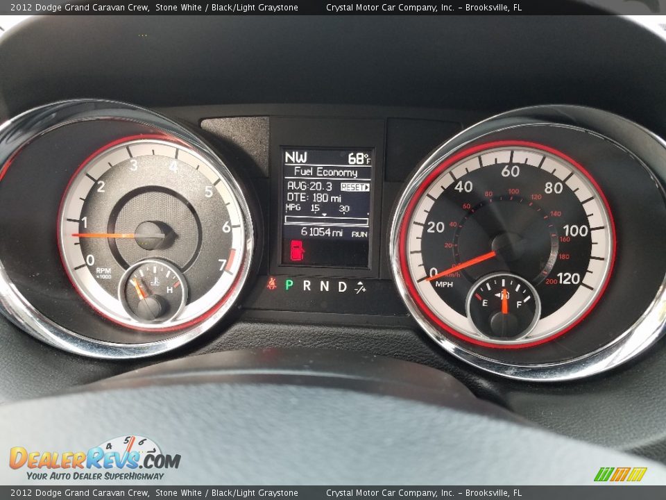 2012 Dodge Grand Caravan Crew Stone White / Black/Light Graystone Photo #15