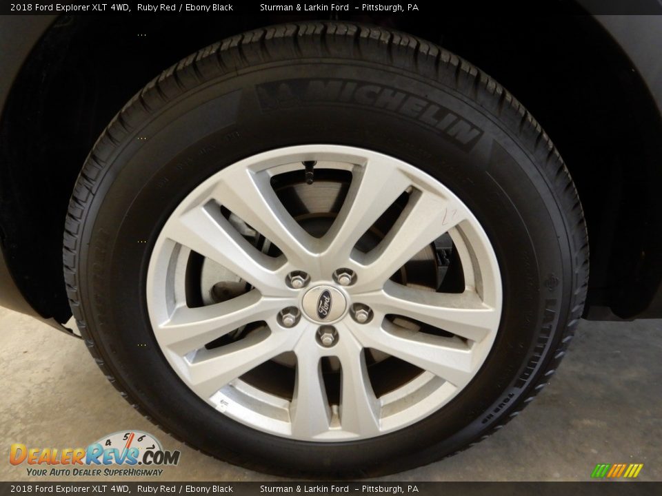 2018 Ford Explorer XLT 4WD Ruby Red / Ebony Black Photo #9