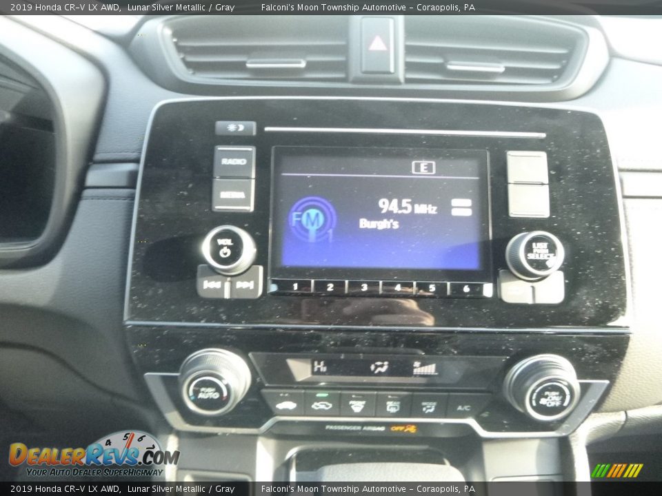 2019 Honda CR-V LX AWD Lunar Silver Metallic / Gray Photo #13