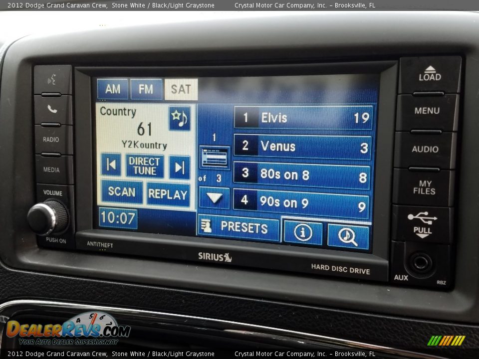 2012 Dodge Grand Caravan Crew Stone White / Black/Light Graystone Photo #16