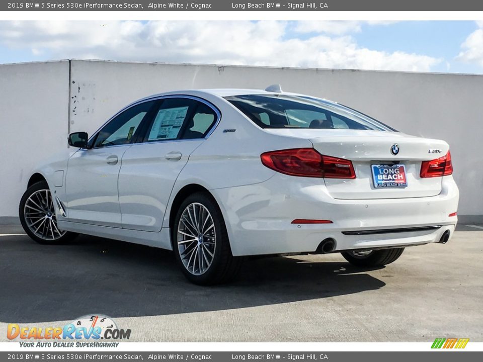 2019 BMW 5 Series 530e iPerformance Sedan Alpine White / Cognac Photo #2