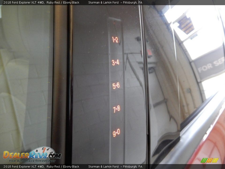 2018 Ford Explorer XLT 4WD Ruby Red / Ebony Black Photo #10