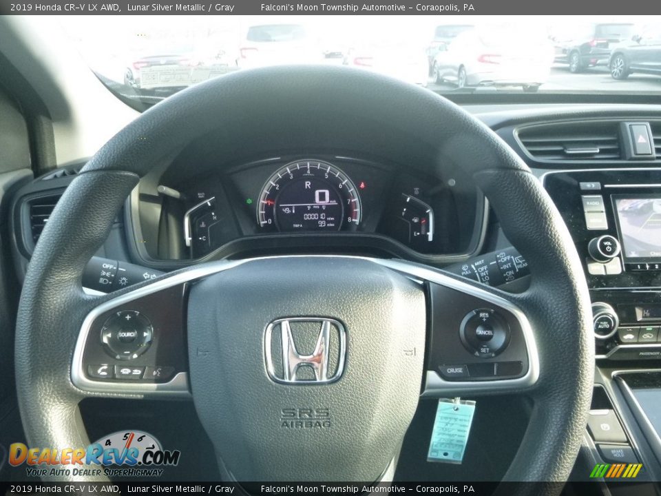 2019 Honda CR-V LX AWD Lunar Silver Metallic / Gray Photo #15