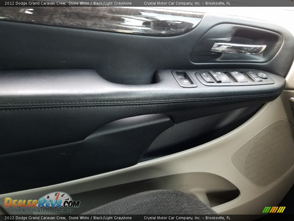 2012 Dodge Grand Caravan Crew Stone White / Black/Light Graystone Photo #18