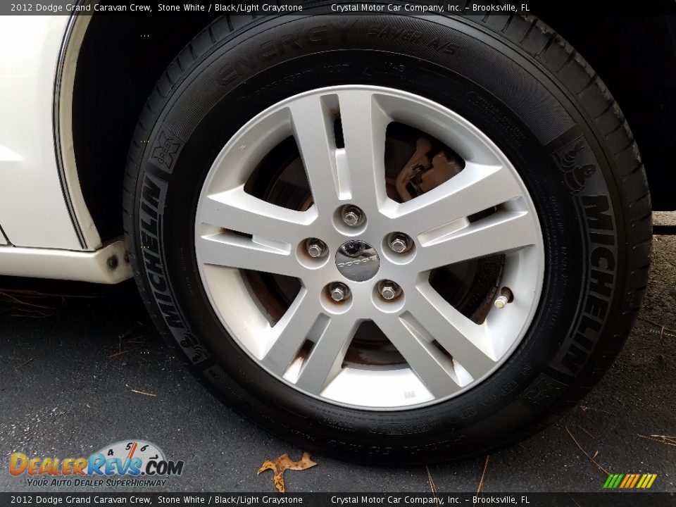 2012 Dodge Grand Caravan Crew Stone White / Black/Light Graystone Photo #20