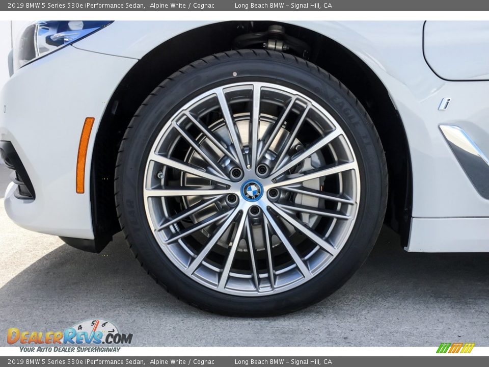 2019 BMW 5 Series 530e iPerformance Sedan Alpine White / Cognac Photo #9