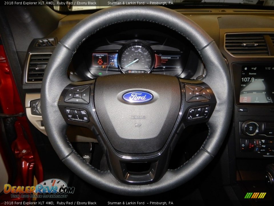 2018 Ford Explorer XLT 4WD Ruby Red / Ebony Black Photo #22
